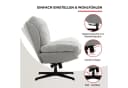 Duo Collection Relaxsessel Tolox mit Hocker Grau Taupe Bild 3