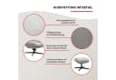 Duo Collection Relaxsessel Tolox mit Hocker Grau Taupe Bild 4