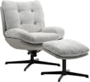Duo Collection Relaxsessel Tolox mit Hocker Grau Taupe Bild 5