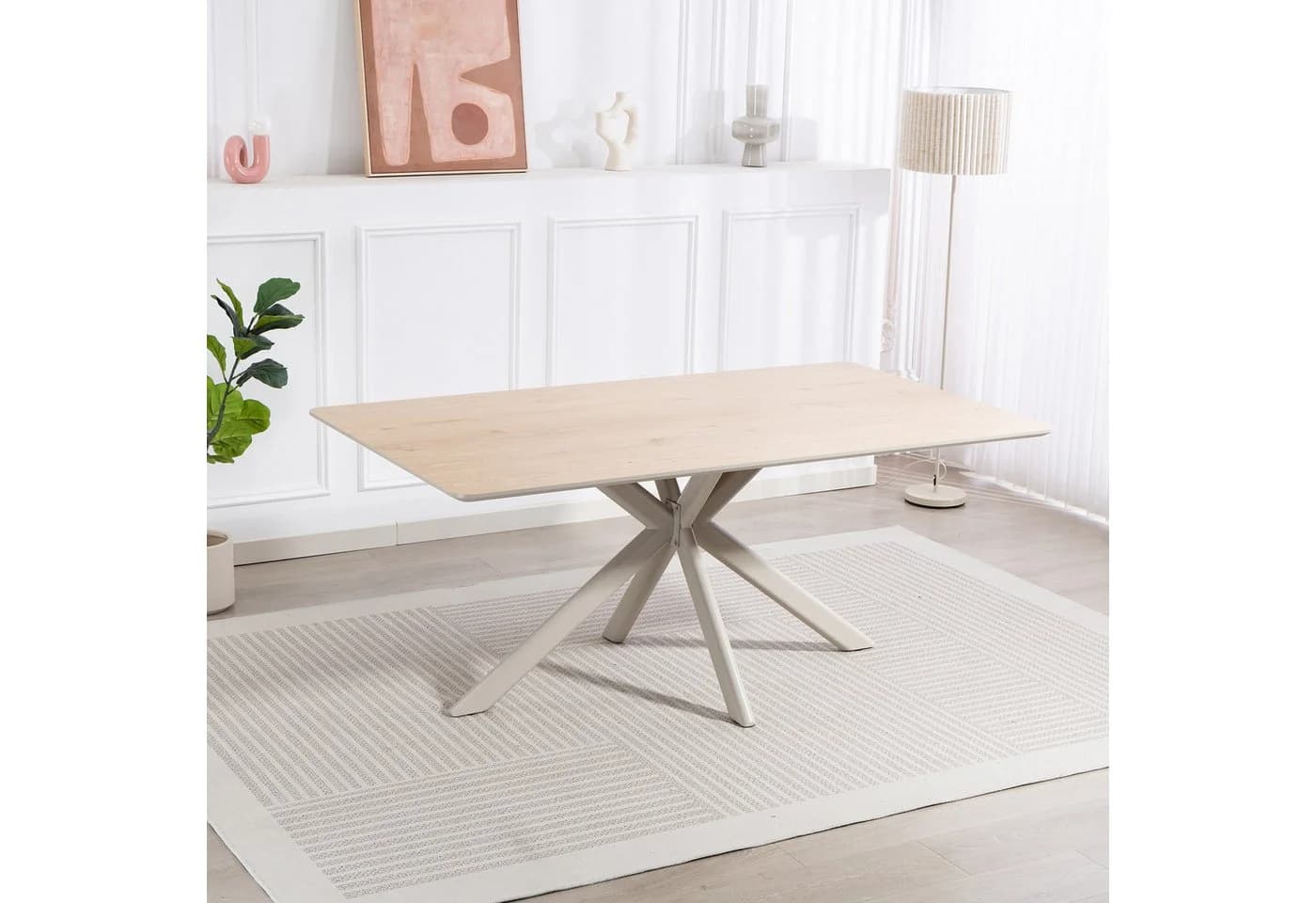 Esstisch DUO COLLECTION Tisch Livia Eiche Natur Nachbildung Cashmere - Bild 2