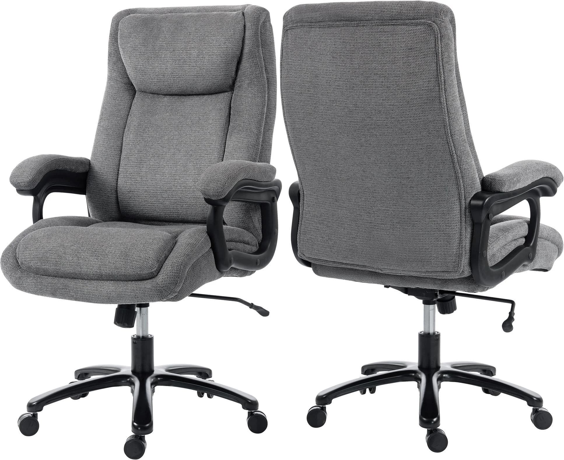 Duo Collection Chefsessel Ivo 200 kg kieselgrau schwarz