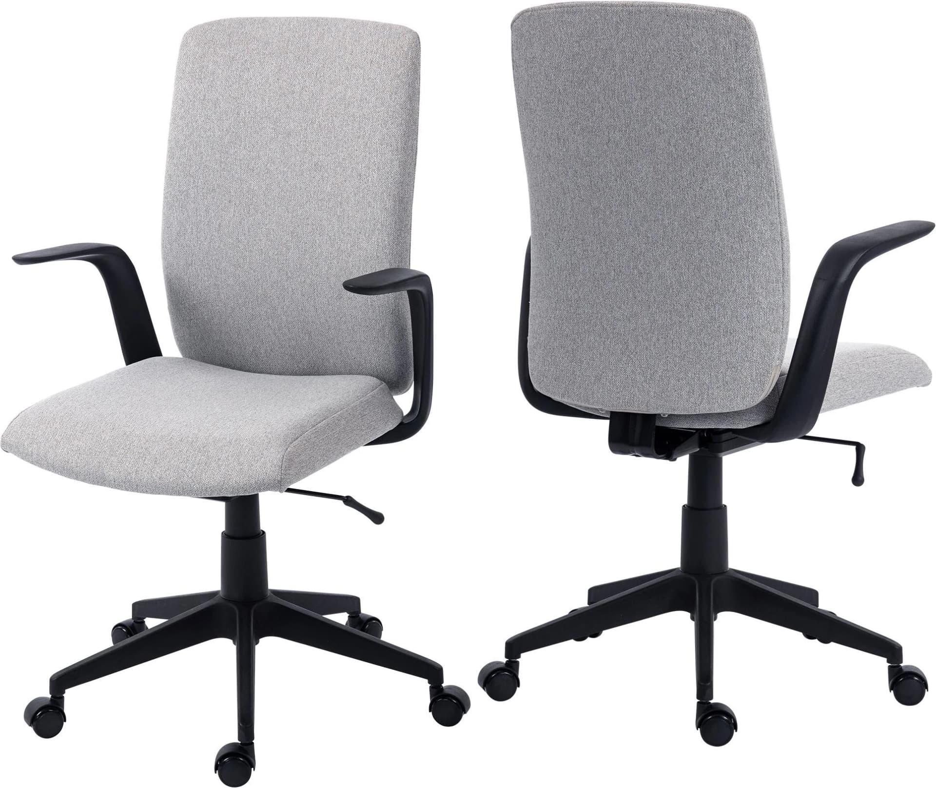 Drehstuhl DUO COLLECTION Floris Grau Weiß mit Weight Balance Mechanik