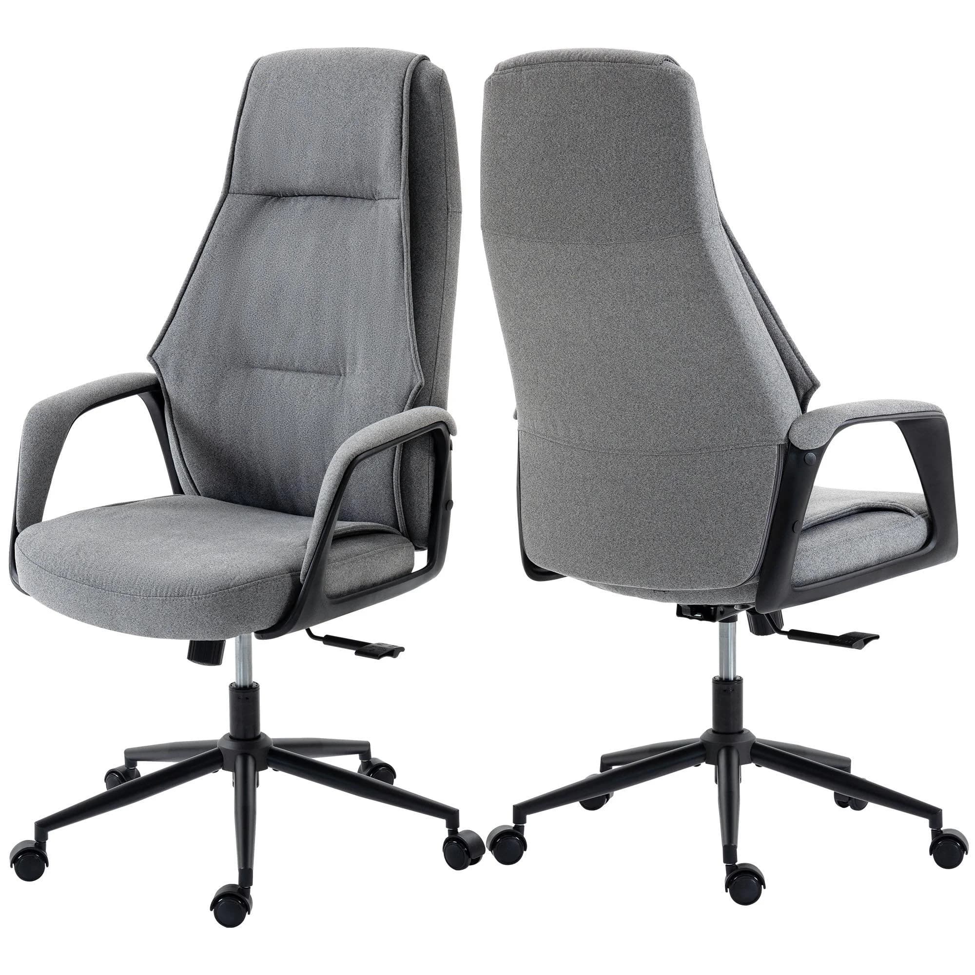 Duo Collection Chefsessel Arjen Filzstoff grau/schwarz