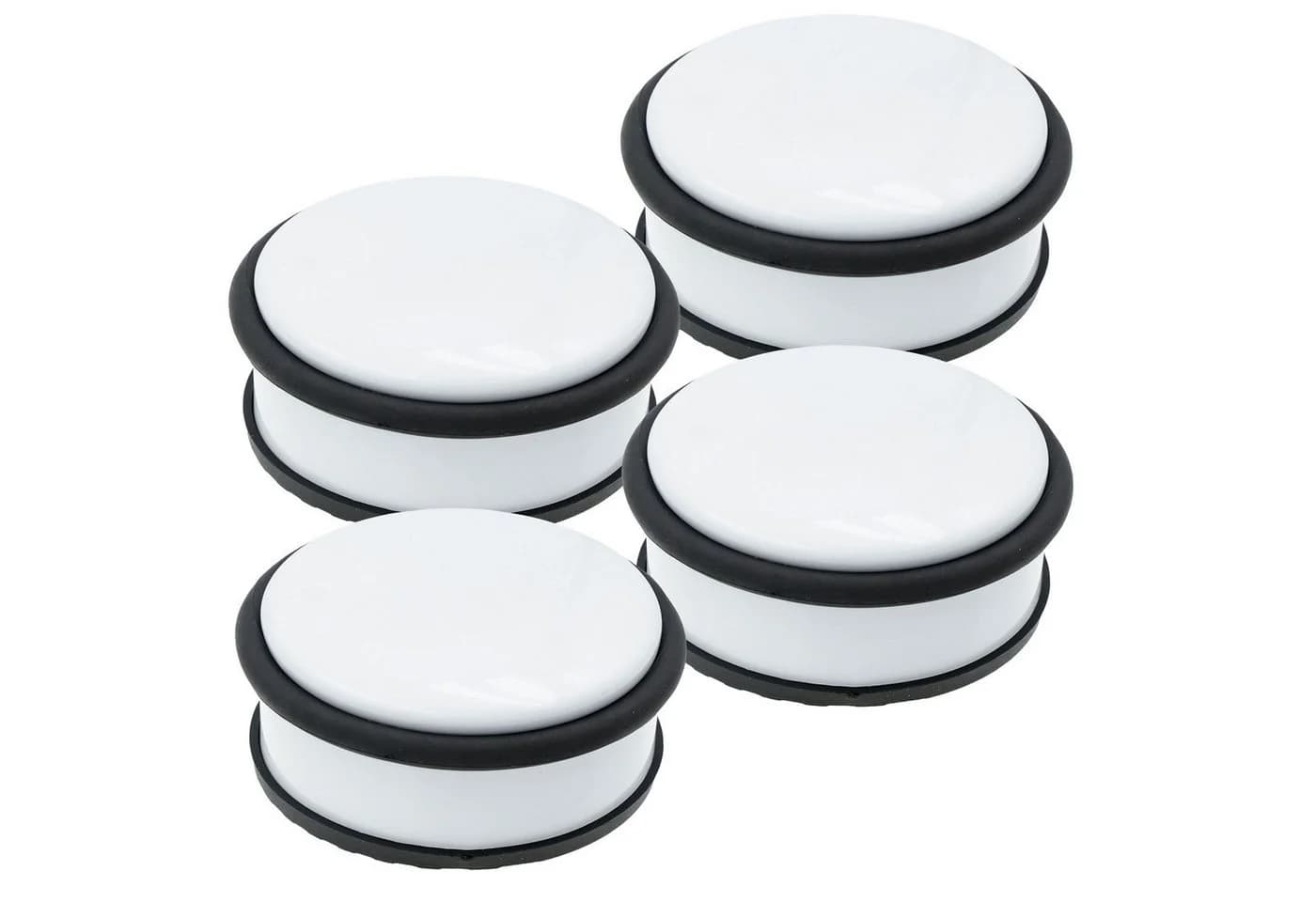 hrb Bodentürstopper Edelstahl Weiß 4 Stk Schwerer Stopper