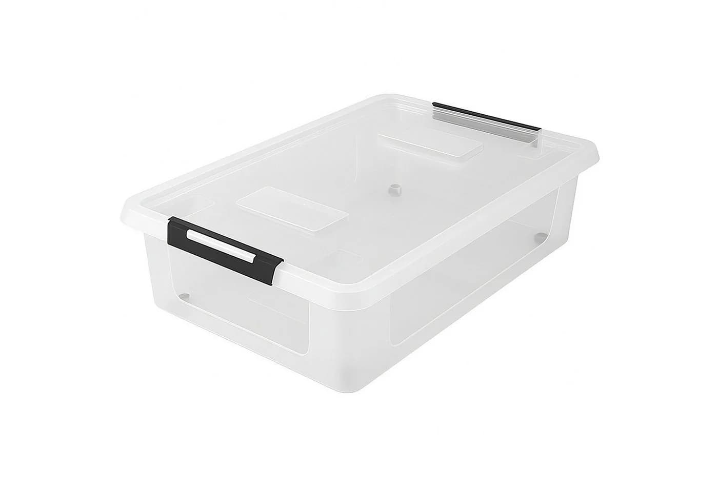 HRB Unterbettbox Transparent Rollbar mit Deckel Click - Bild 2