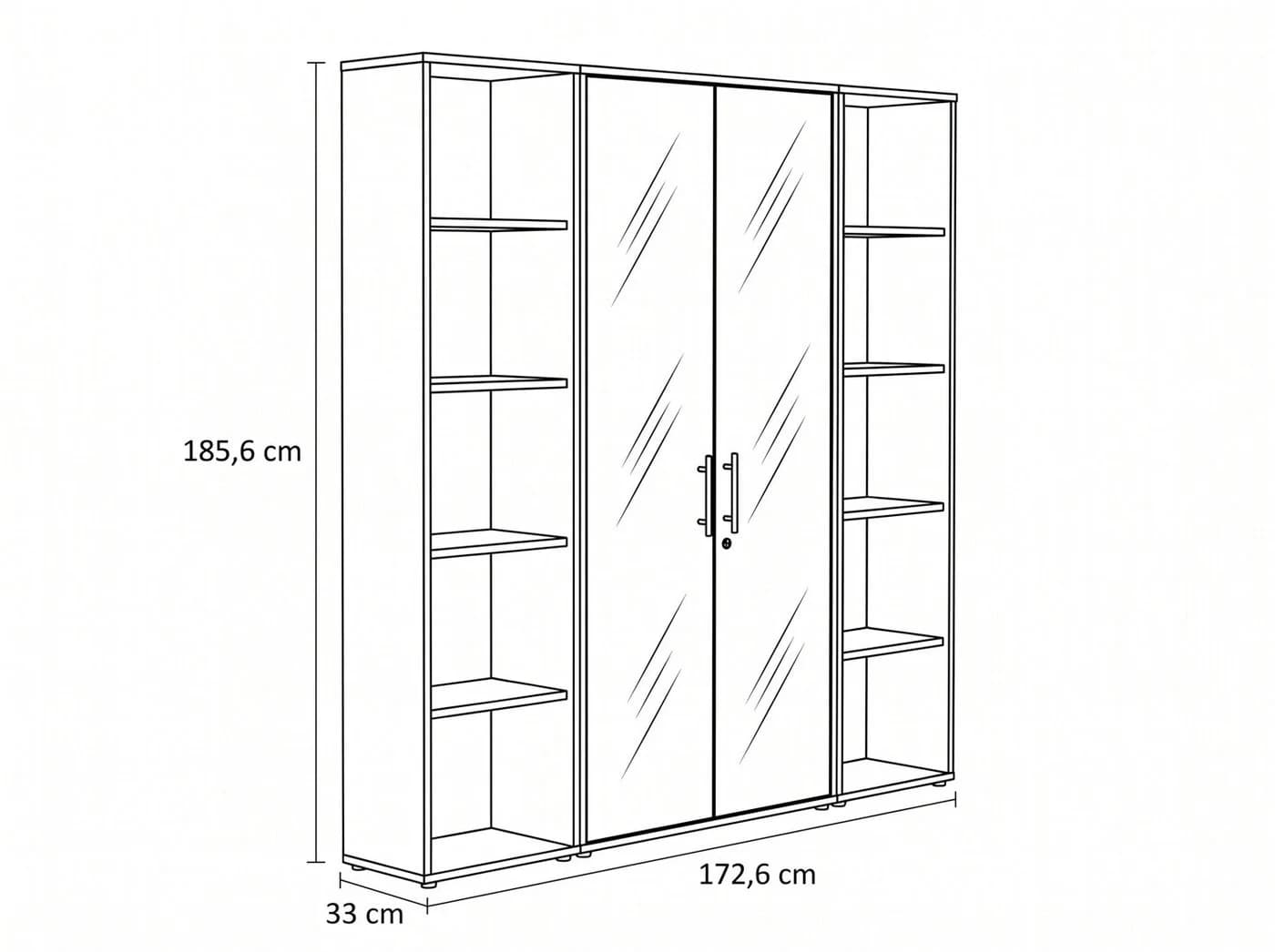 moebel-dich-auf Aktenschrank TABOR 3 Beige Holzwerkstoff - Bild 5