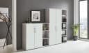 BMG Möbel Aktenschrank Office Edition 4 Set Grau/Weiss Bild 1