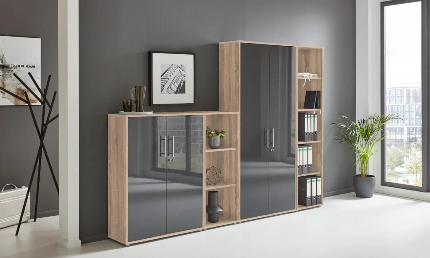 BMG Möbel Aktenschrank Office Edition 4 Set 4tlg Abschließbar