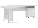 moebel-dich-auf Eckschreibtisch OFFICE LINE Weiß mit Rollcontainer Bild 2