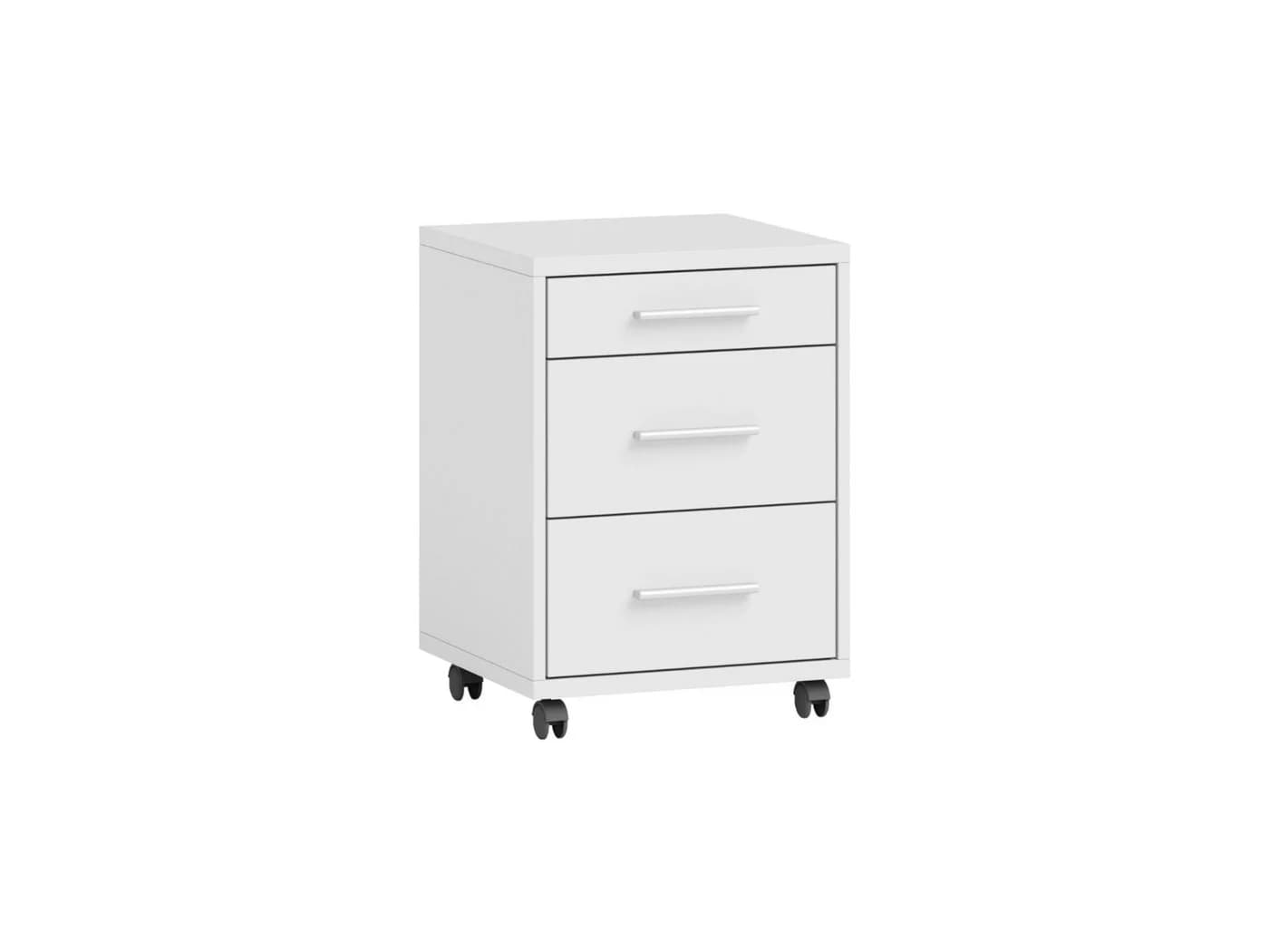 moebel-dich-auf Eckschreibtisch OFFICE LINE Weiß mit Rollcontainer - Bild 5
