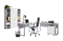 moebel-dich-auf Büromöbel-Set TABOR PRO 5-tlg. Grau Winkelschreibtisch Bild 1