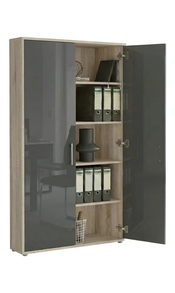 moebel-dich-auf Büromöbel-Set TABOR PRO 4 6-tlg. Eiche Sonoma/Anthrazit - Bild 5