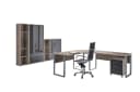 Mid.you Büro Set 4 Sonoma Eiche Anthrazit Hochglanz Holzwerkstoff Bild 1