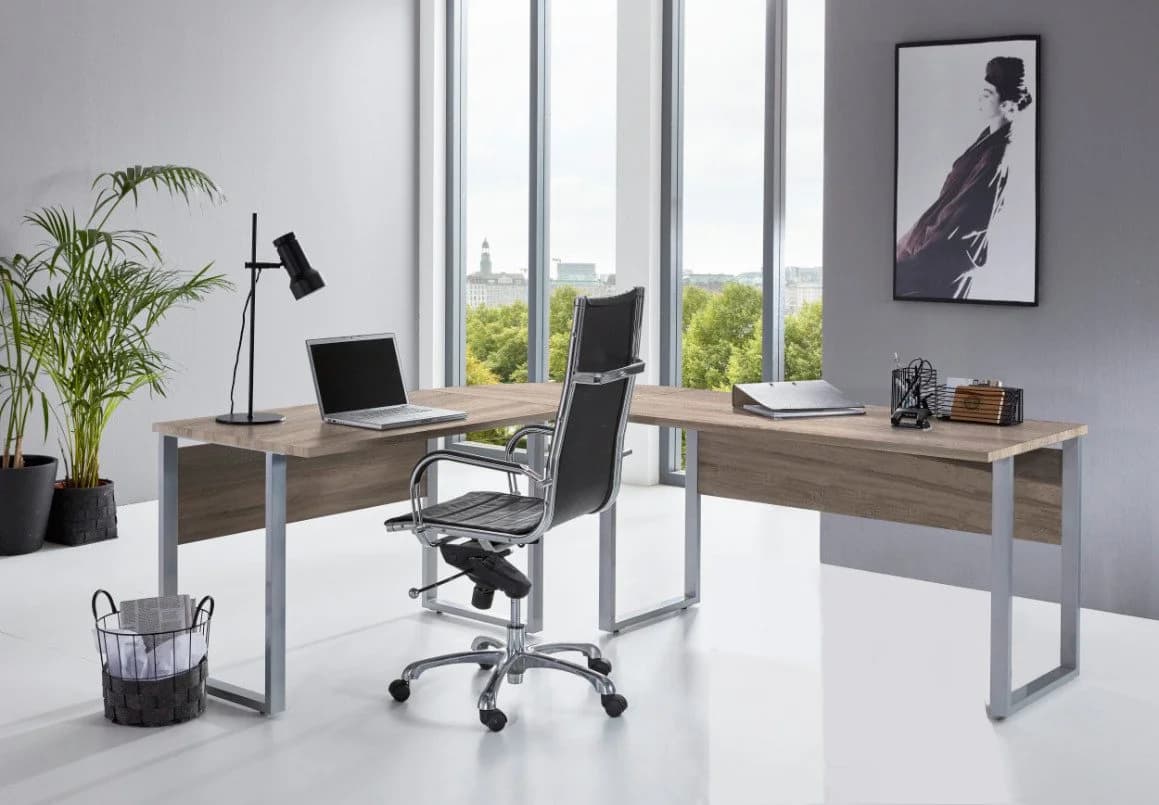 BMG Möbel Eckschreibtisch Office Edition Spiegelverkehrt Montierbar