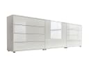 Mid.you Sideboard Mailand Set 4 Weiß Hochglanz Holzwerkstoff Bild 2