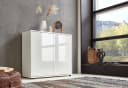 Mid.you Sideboard Mailand Set 4 Weiß Hochglanz Holzwerkstoff Bild 4
