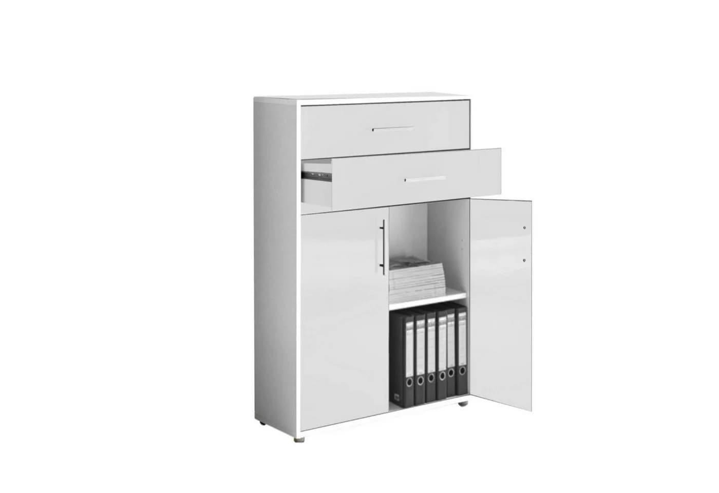 BMG Möbel Aktenschrank Office Edition Set 13 mit Metallgriffen - Bild 4