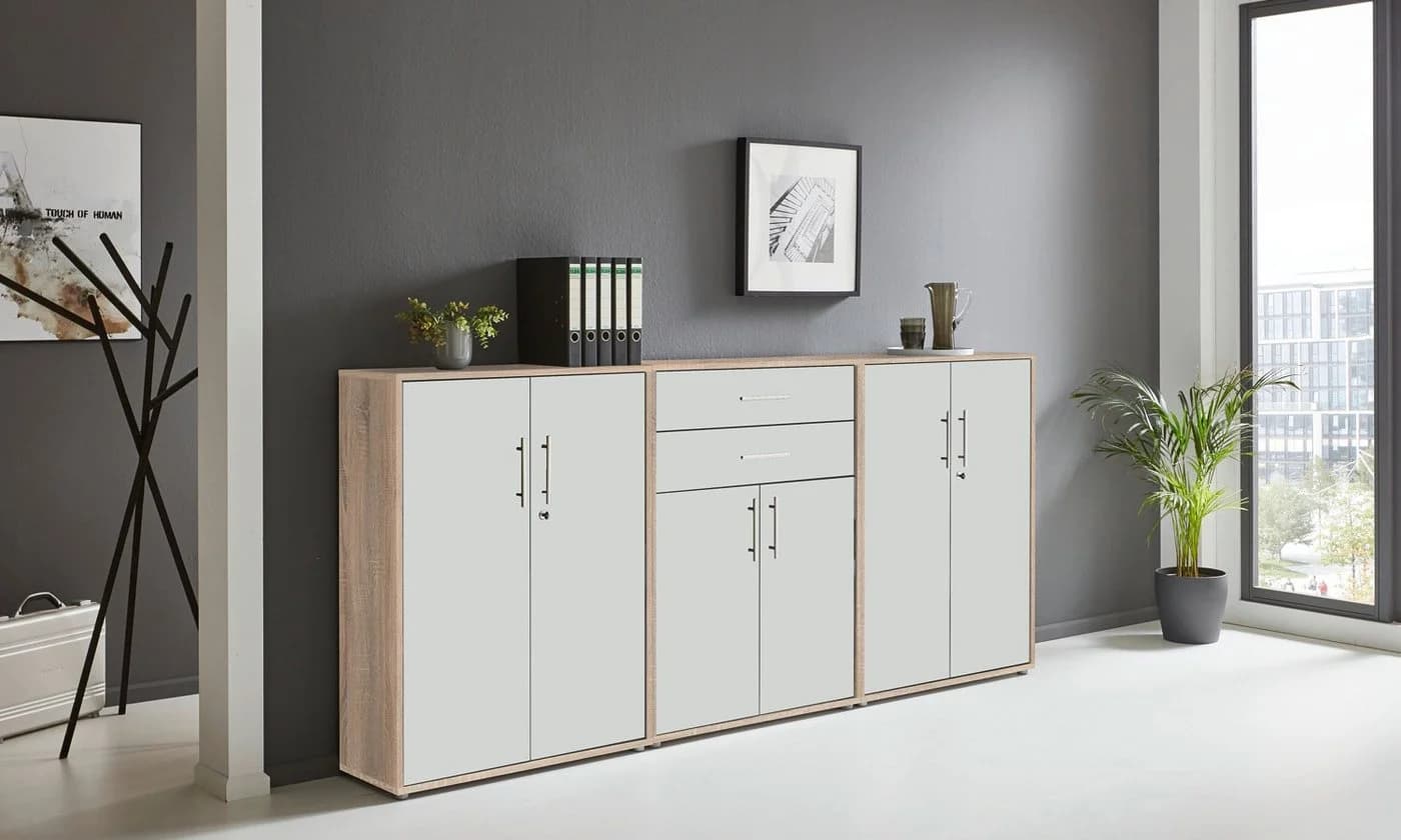 BMG Möbel Aktenschrank Office Edition Set 15 abschließbar