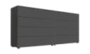 BMG Möbel Sideboard Mailand Set 1 Anthrazit Push-to-Open Bild 2