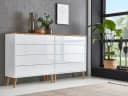 BMG Möbel Sideboard Mailand Weiß Hochglanz Push-to-Open Bild 1