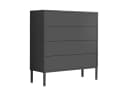 BMG Möbel Kommode Mailand 3 Schubladenkommode Sideboard Kommode Anrichte mit Push-to-Open-Funktion Bild 2