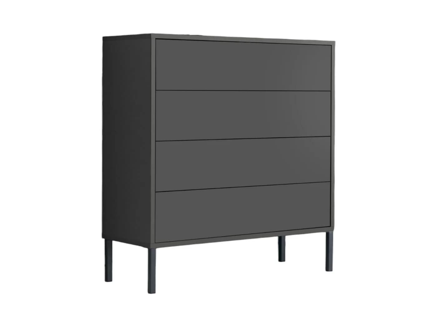 BMG Möbel Kommode Mailand 3 Schubladenkommode Sideboard Kommode Anrichte mit Push-to-Open-Funktion - Bild 2