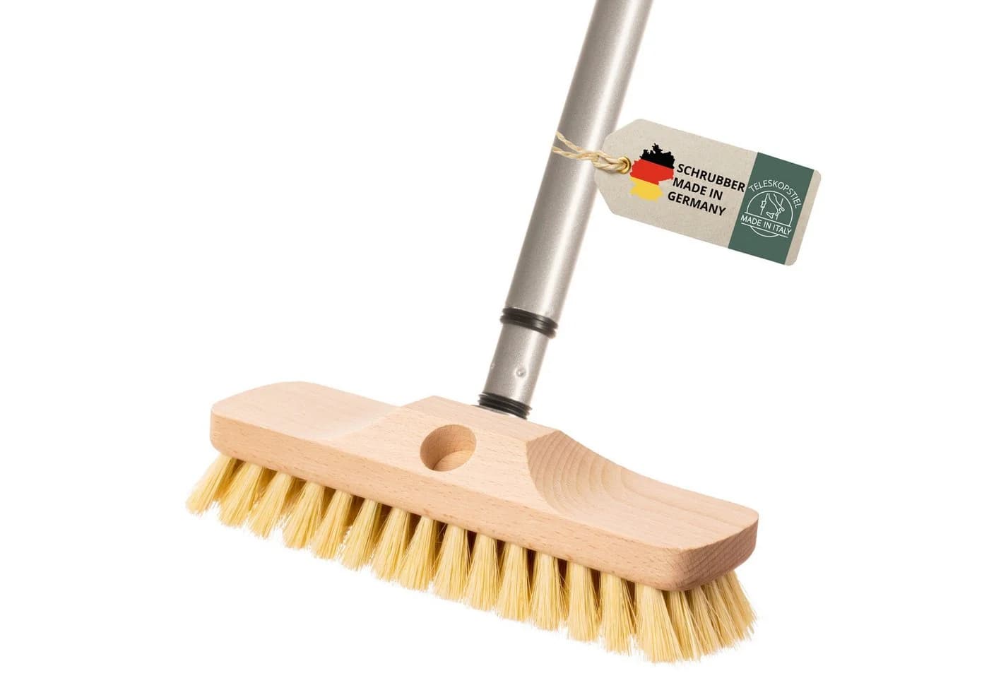 Hovedal Reinigungsbürste mit Teleskopstiel aus Holz und Naturborsten - Bild 2