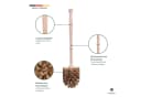 Hovedal WC-Reinigungsbürste 2-tlg. Holzgriff Naturfasern Bild 1