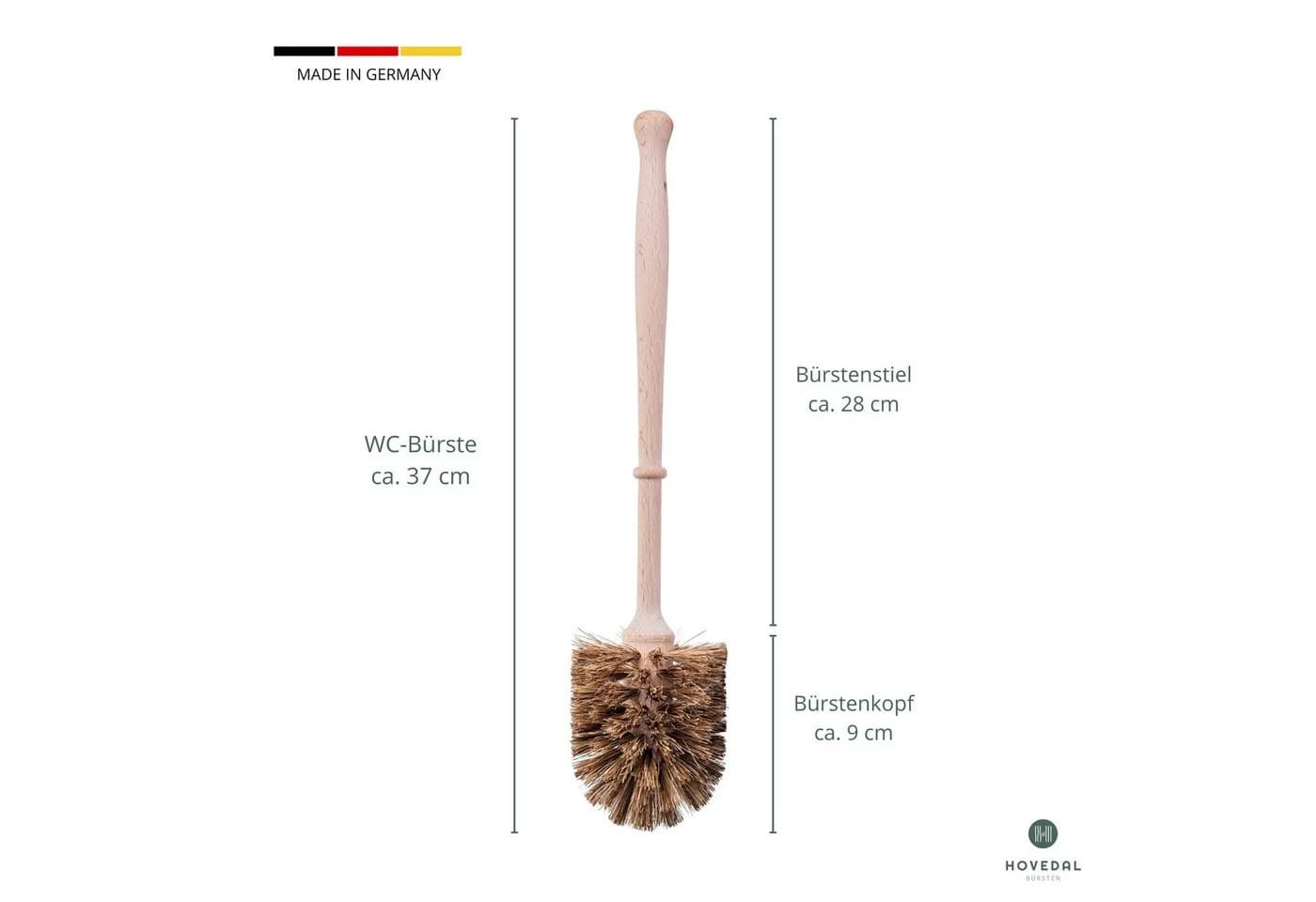 Hovedal WC-Reinigungsbürste 2-tlg. Holzgriff Naturfasern - Bild 4