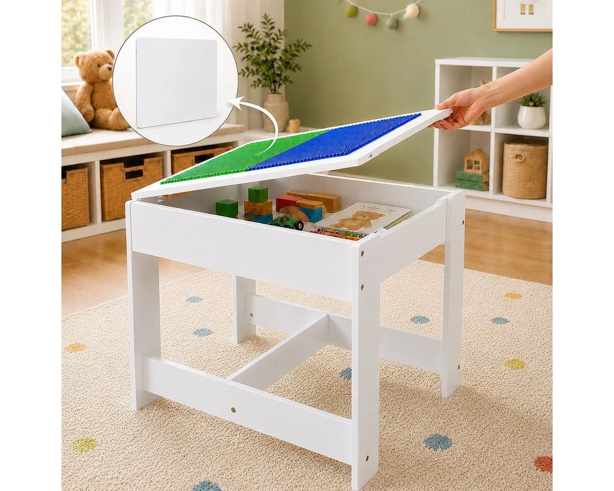 Baby Vivo Kindersitzgruppe Moritz mit 2 Stühlen und multifunktionalem Tisch - Bild 5