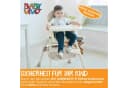 Baby Vivo 2in1 Kinderhochstuhl Oscar Beige Bild 5