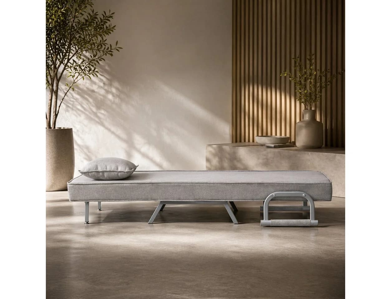 Makika Relaxliege Schlafsessel Schlafsofa Ted klappbar Grau - Bild 5