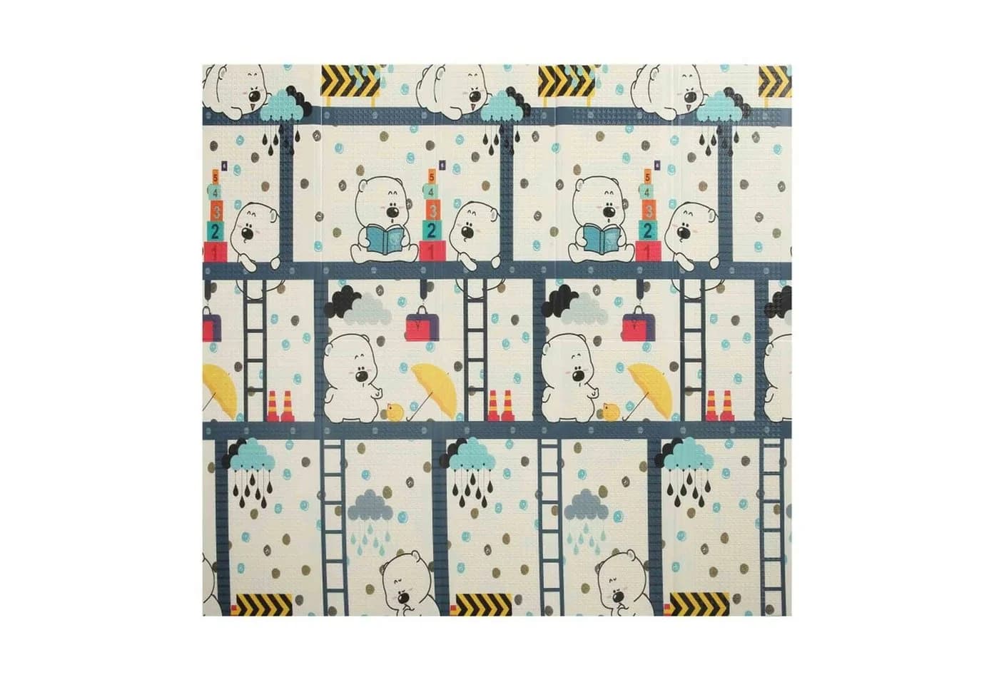 Baby Vivo Spielmatte Bär 200x180 cm XPE doppelseitig - Bild 3