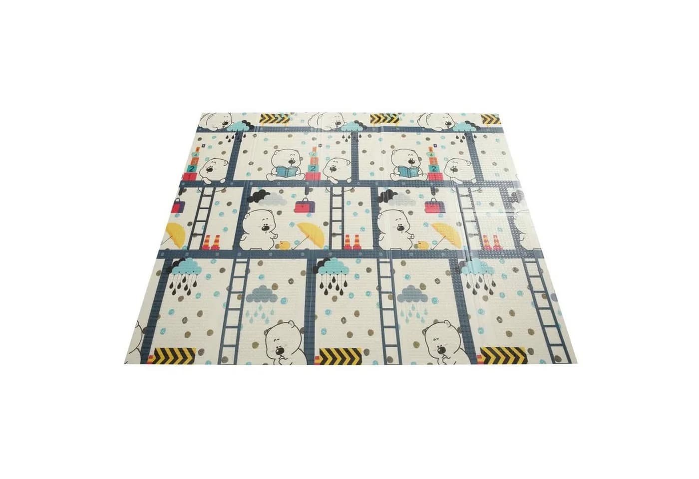 Baby Vivo Spielmatte Bär 200x180 cm XPE doppelseitig - Bild 4