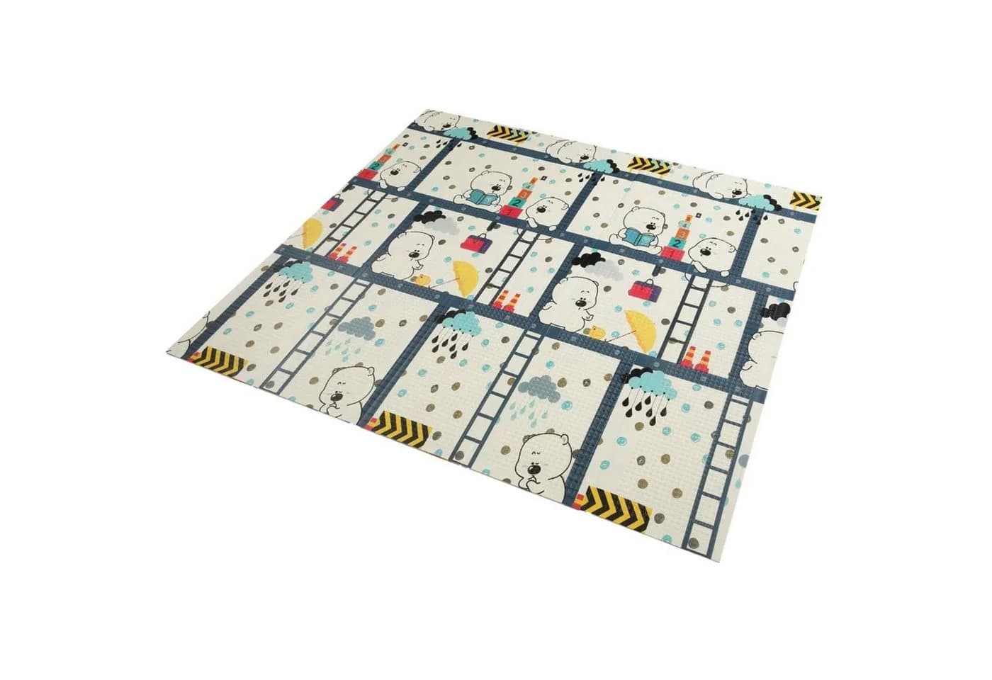 Baby Vivo Spielmatte Bär 200x180 cm XPE doppelseitig - Bild 5