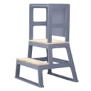 Baby Vivo Lernturm aus Holz mit Tafel Grau Bild 1