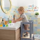 Baby Vivo Lernturm aus Holz mit Tafel Grau Bild 5