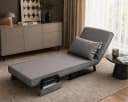 Makika Relaxliege Schlafsessel Rio Grau Klappbar mit Verstellbarer Lehne Bild 1