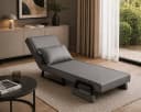 Makika Relaxliege Schlafsessel Rio Grau Klappbar mit Verstellbarer Lehne Bild 5