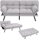 Makika Schlafsofa 3-Sitzer Schlafcouch Paul Grau Verstellbar Bild 1