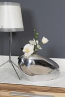 Dekovase Rock silber Aluminium Home Affaire Bild 1