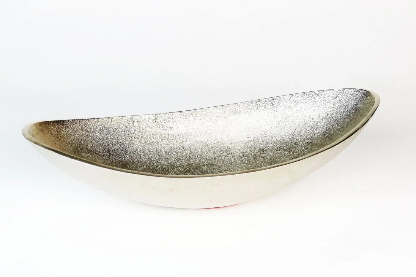 ARTRA Dekoschale Aluminium Schale "Lisa" Silber Oval Dekoschale - Bild 2