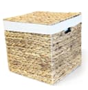 ARTRA Dekokorb Wasserhyazinthe L Quadratisch Beige Bild 1