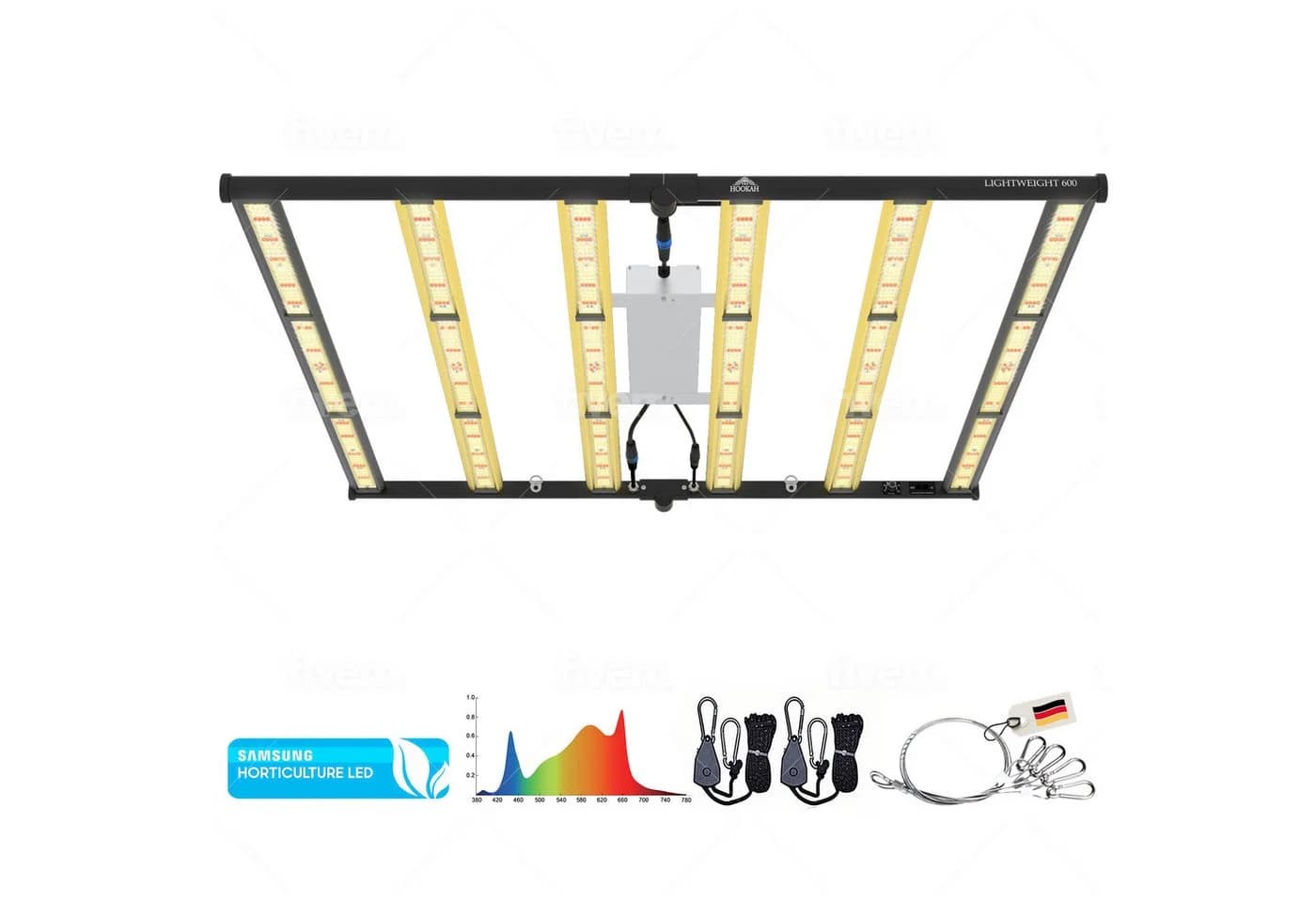 THE HOOKAH LED Pflanzenlampe Vollspektrum Samsung UV+IR Dimmbar IP65 - Bild 2