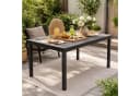 Mojawo Gartentisch Anthrazit 138x80x72cm Holz-Optik Bild 1