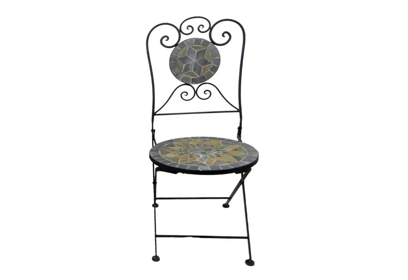 Mojowo Klappstuhl Mosaik Stern Design Schwarz - Bild 2