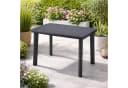 Mojawo Gartentisch Anthrazit Kunststoff mit Schirmloch Bild 1