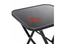 Mojawo Bistrotisch Klapptisch Dunkelgrau Glas Metall Wetterfest Bild 3