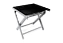 Mojawo Garten-Klapphocker Aluminium Silbergrau/Schwarz Textilen Bild 2