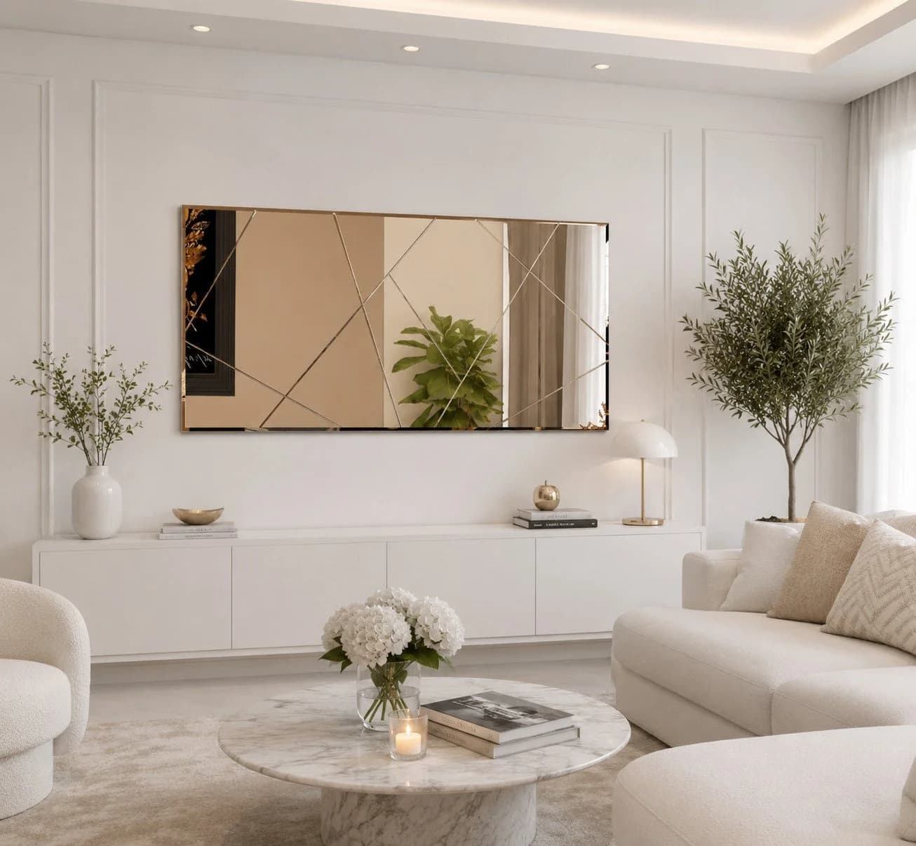 moebel17 Wandspiegel groß Gold 120x60 cm rechteckig modern - Bild 5